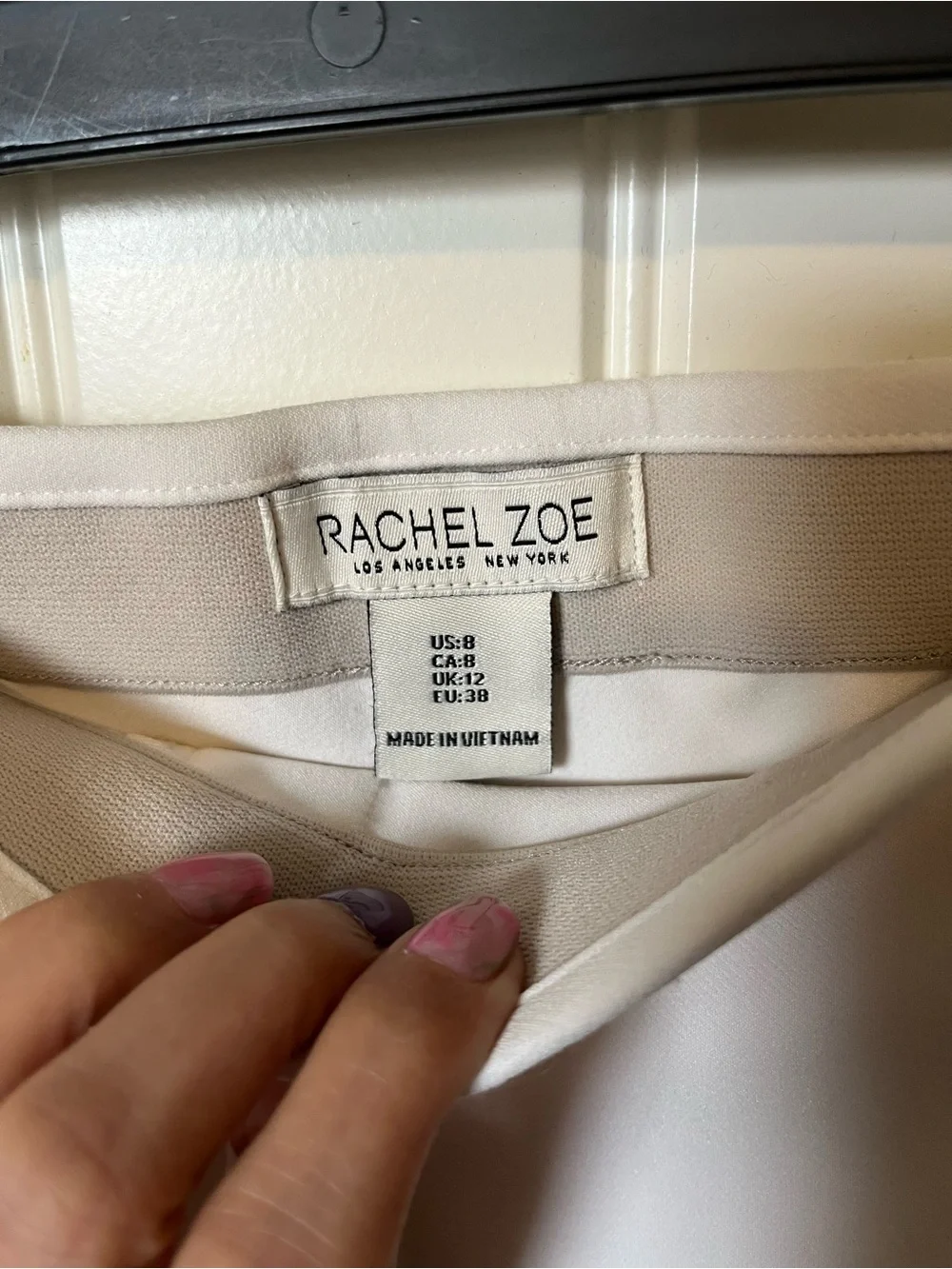 Rachel Zoe Cream Tailored Bermuda Shorts - Picture 2 of 3